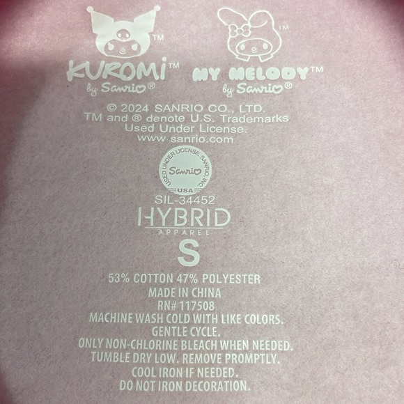 NWOT Sanrio My Melody and Kuromi Graphic Crewneck Sweatshirt Embellished S - Picture 12 of 16
